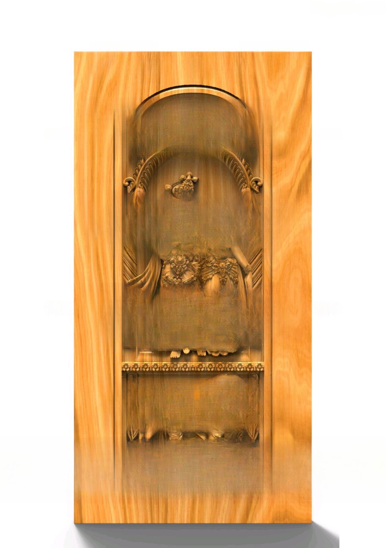 GOLDEN DOORS - PAGE-24 Traditional Archway Decorative 3D Relief Carving Model